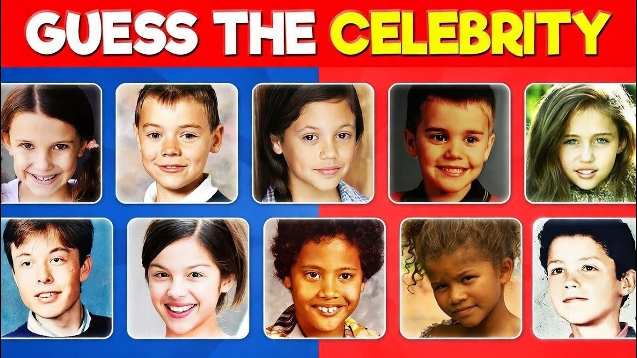 Guess the Celebrity in 3 Seconds | Childhood Edition