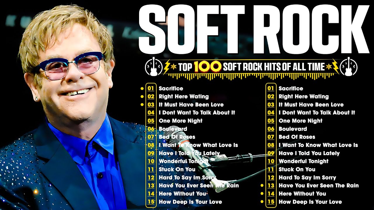 Elton John, Rod Stewart, Phil Collins, Michael Bolton, Chicago ✨ Soft Rock Love Songs Ever