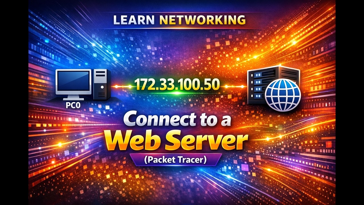 Learn Networking:  8.1.2 - Packet Tracer - Connect to a Web Server
