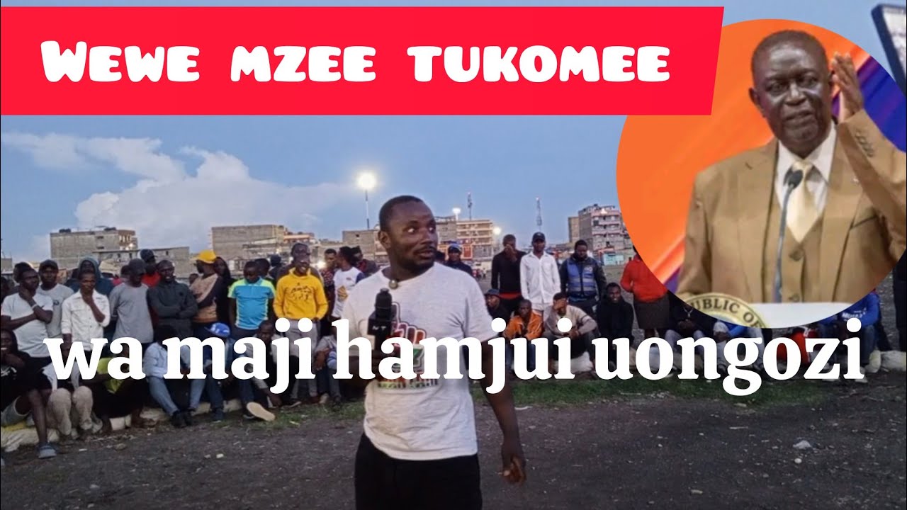 FEARLESS DENO LECTURES LUOS THOROUGHLY, 'WATU WA MAJI HATUWATAKI'.