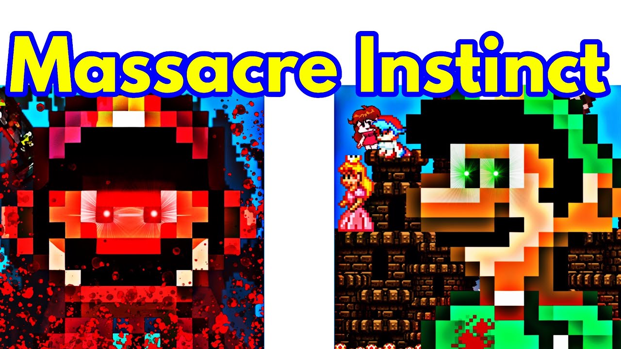 Friday Night Funkin' Vs Massacre Instinct | Super Mario Bros (FNF/Mod/PowerStar Mario + Cover)