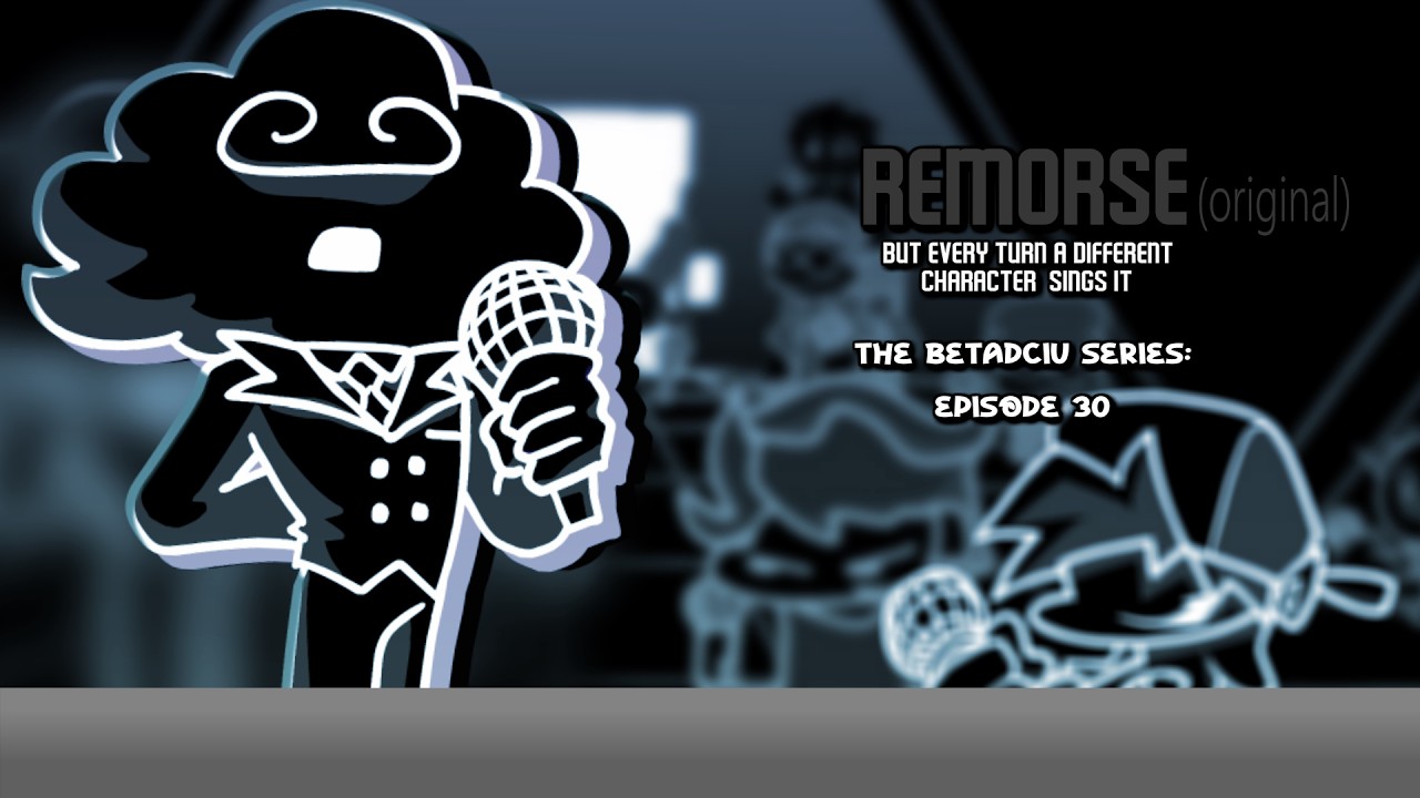 (Old Version) Remorse (V1) but Every Turn a Different Character Sings 🎶 (FNF BETADCIU)