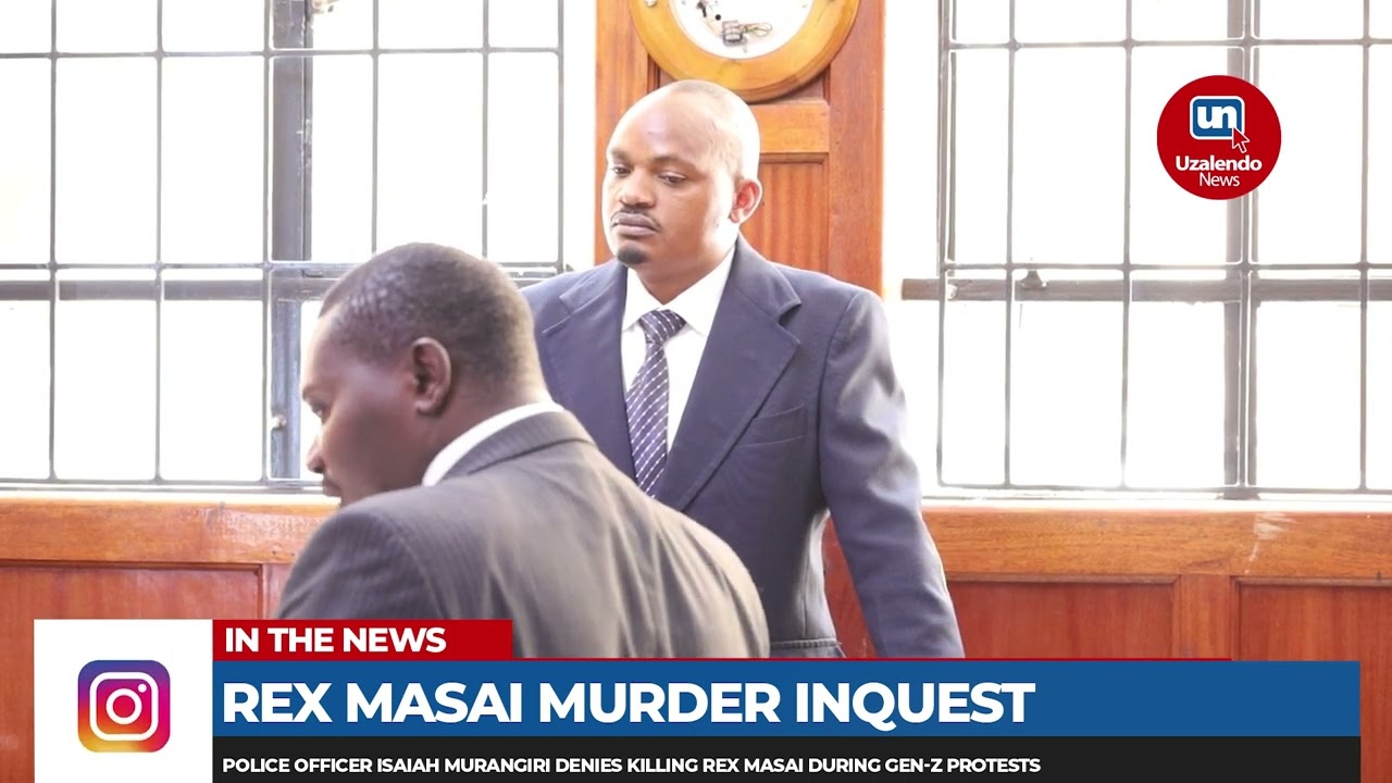 REX MASAI MURDER INQUEST: Police Officer Isaiah Murangiri Denies Killing Rex Masai
