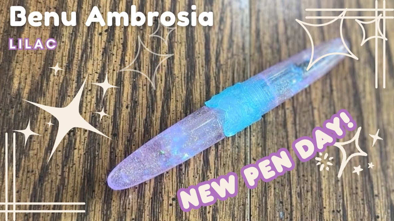 New Pen Day | Benu Ambrosia Lilac Limited Edition | New to me Ink brand: Schneider pastel Cartridges