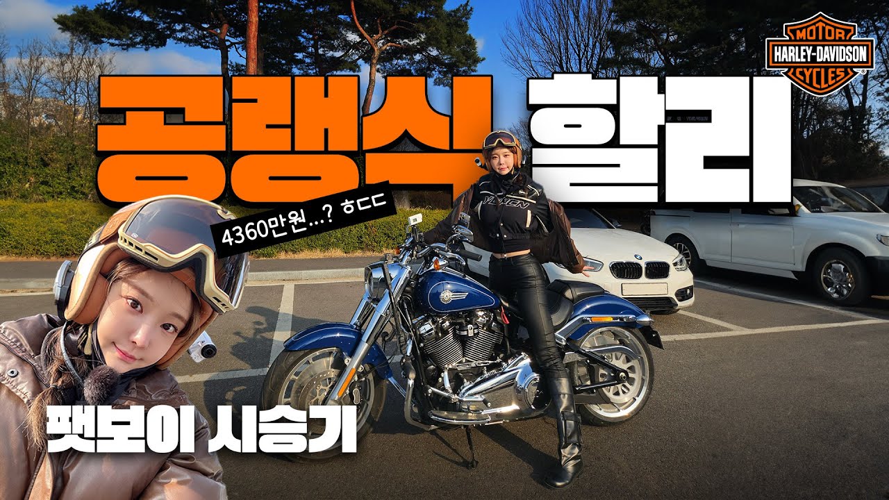 공랭식 할리를 처음 타봤습니다! 팻보이 이렇게 재밌었어?!?ㅋㅋㅋ😆 (할리데이비슨 팻보이 시승기)