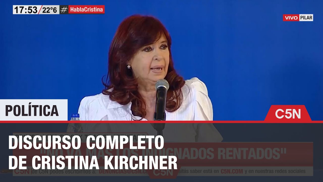DISCURSO COMPLETO de CRISTINA KIRCHNER en el PLENARIO de la UOM en PILAR