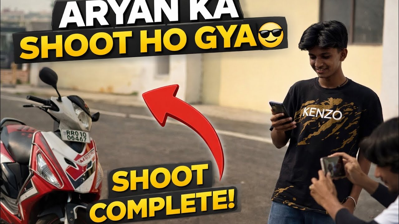 Aryan Ka Shoot Ho Gya Complete 🖐️😄 