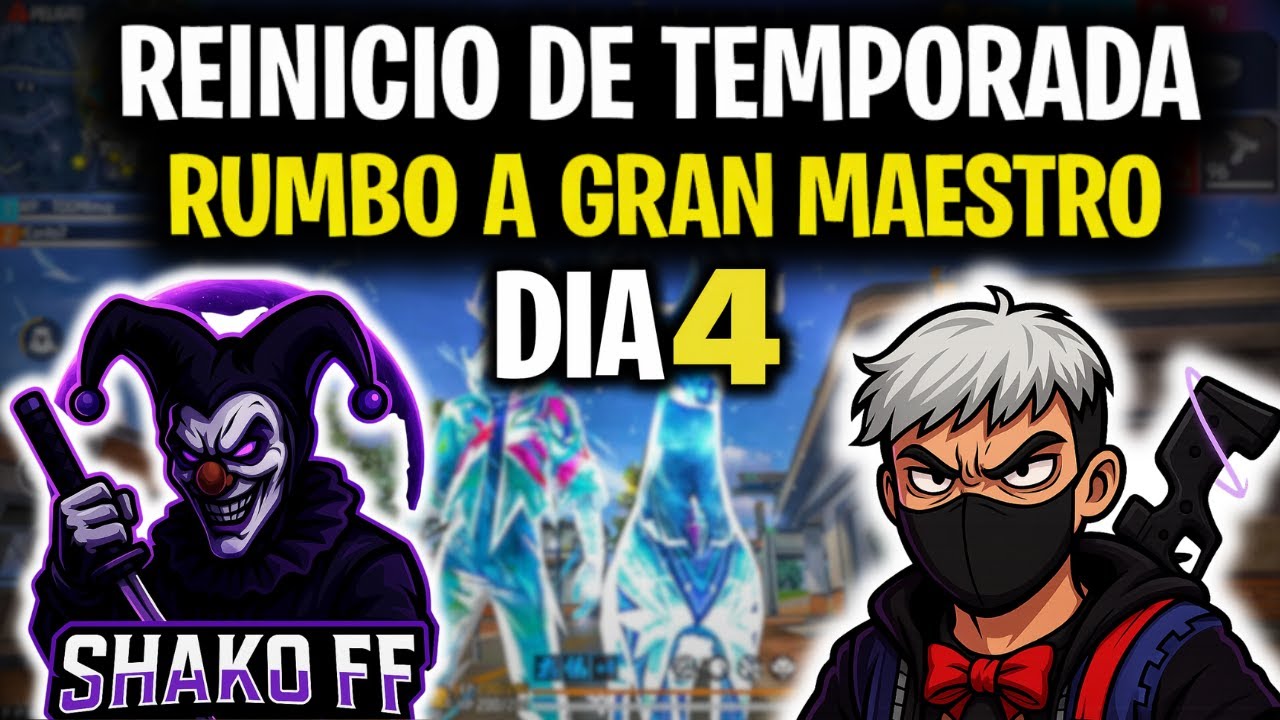 REINICIO DE TEMPORADA DIA 4 - SUBIENDO A GRAN MAESTRO 🎅❤️ | EL REY DEL AWM 🐐🇦🇷 | FREE FIRE