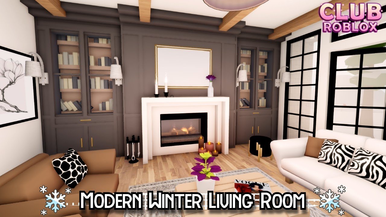Modern Winter Living Room ❄️✨|| Speed Build || Club Roblox
