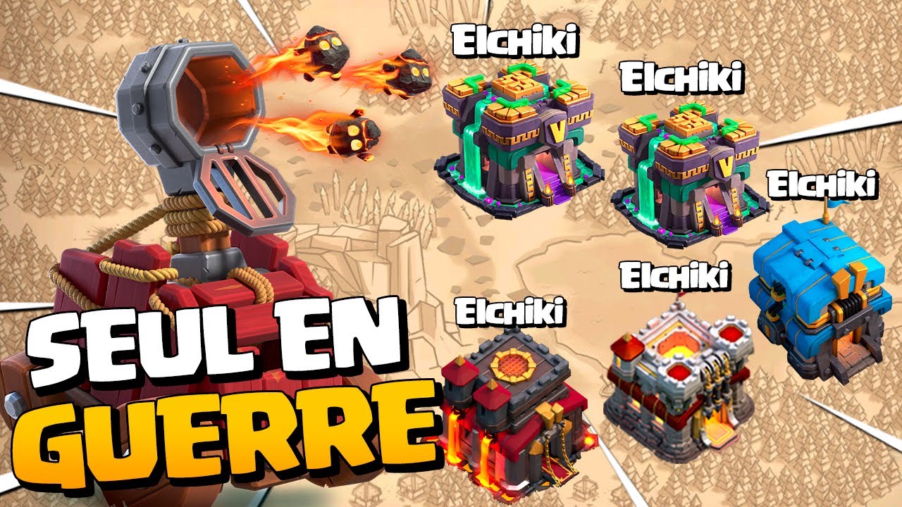 JE SUIS SEUL EN GUERRE AVEC MES 5 COMPTES sur Clash of Clans !
