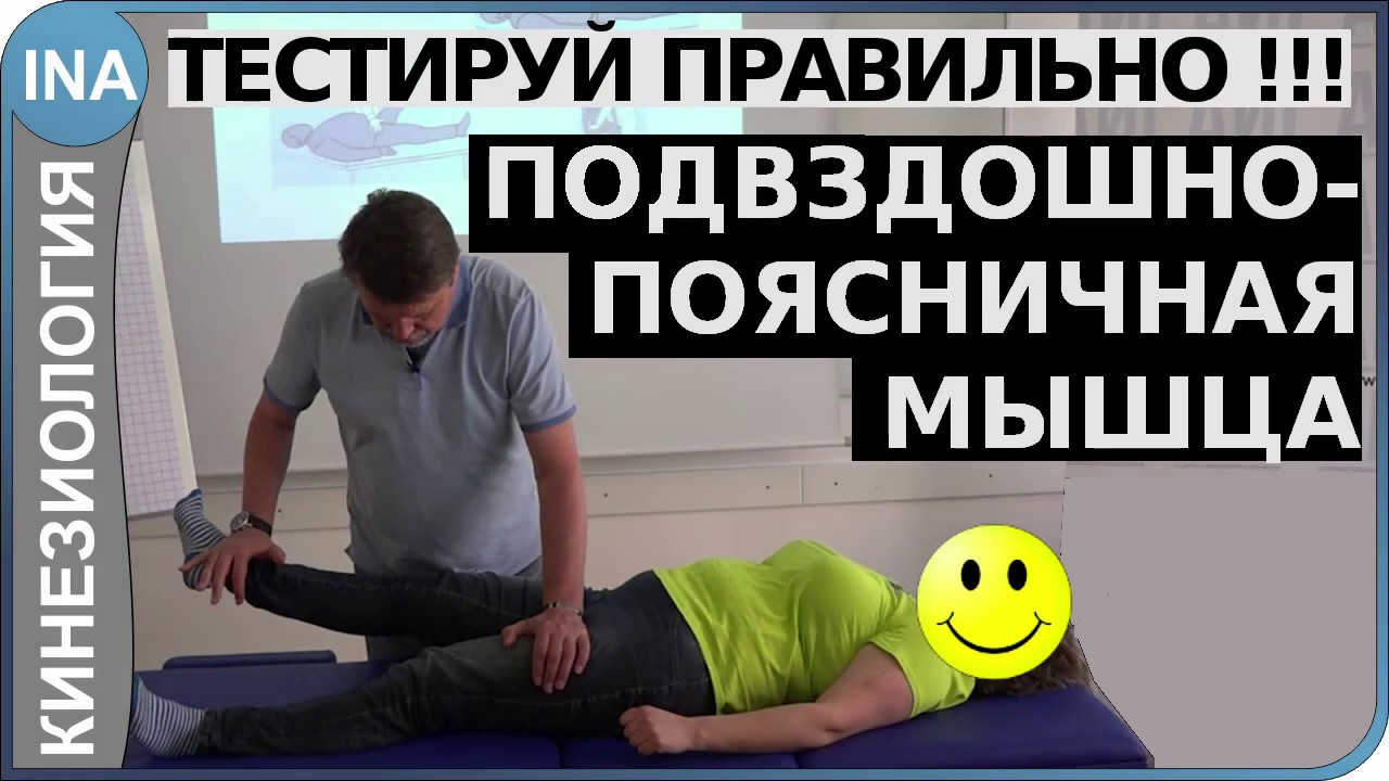 Мышечное тестирование. Подвздошно-поясничная мышца. Кинезиология. Германия