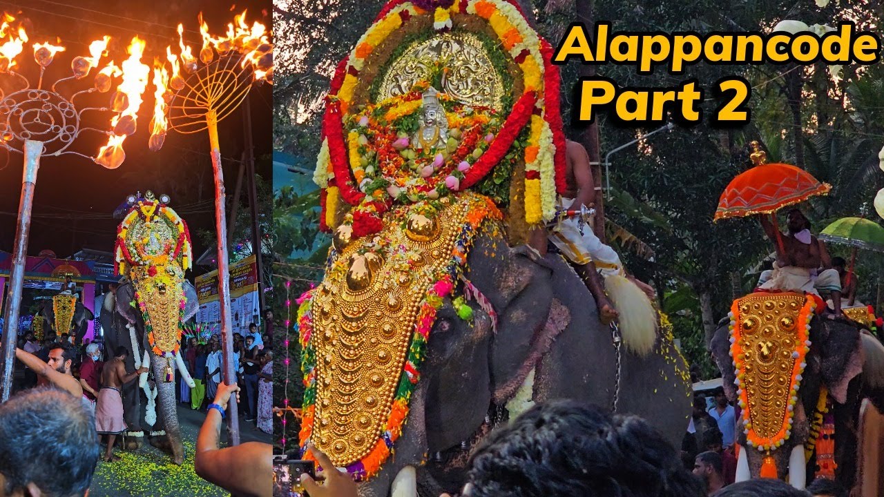 Alappancode Eswarakala Bhoothathan Festival ஊர்வலம் – Part 2 🐘🔥 | Thandora & Elephant Vibes