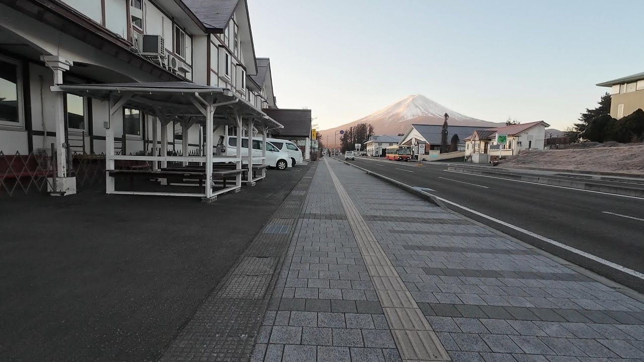 【4K】朝焼け富士山／河口湖（2026年1月8日撮影）