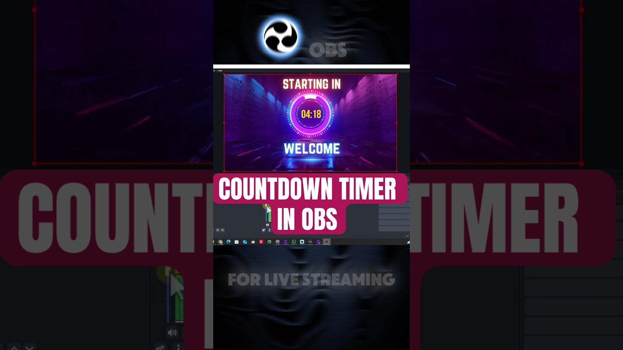 How To Add A Countdown Timer in OBS #obstutorials