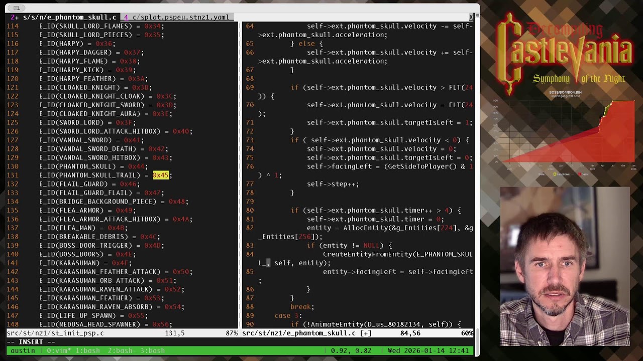 Decompiling Castlevania: Symphony of the Night - 2026.01.14