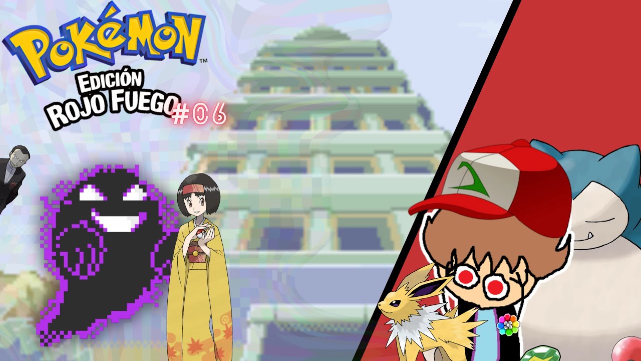 POKÉMON ROJO FUEGO EP 6 (La torre de Pueblo Lavanda y la Medalla Arcoíris)