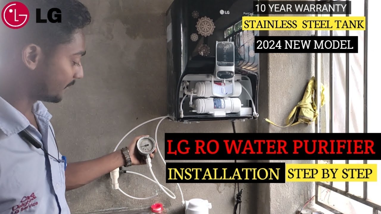 LG RO WATER PURIFIER INSTALLATION | LG WATER PURIFIER 2024 NEW MODEL | WATER PURIFIER INSTALLATION
