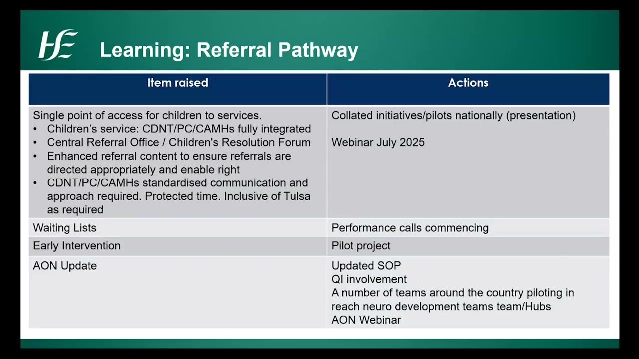 CEO Parent/Guardian Feedback Session &ndash; Review of Children&rsquo;s Disability Services