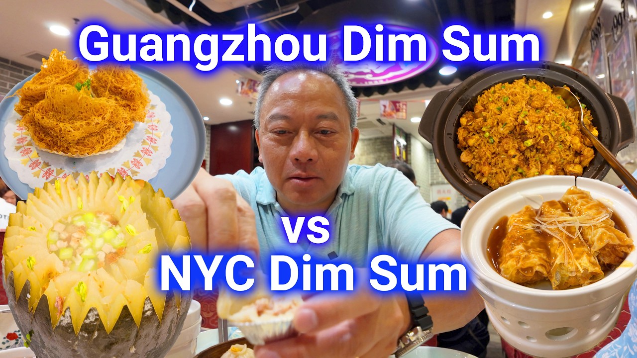 Guangzhou Dim Sum vs NYC Chinatown Dim Sum, which is better? Guangzhou Food Tour Day 4