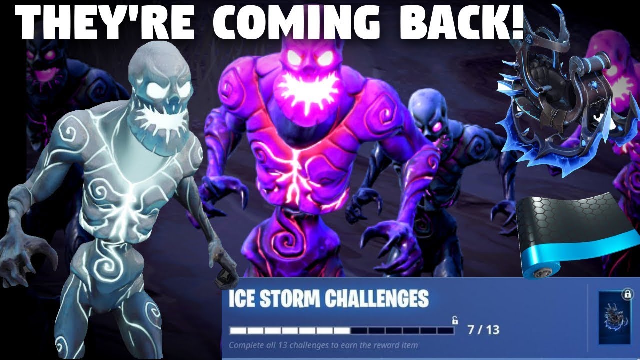 ICE MONSTERS ARE COMING! ICE STORM CHALLENGES & WEATHER WARNING | Fortnite Battle Royale