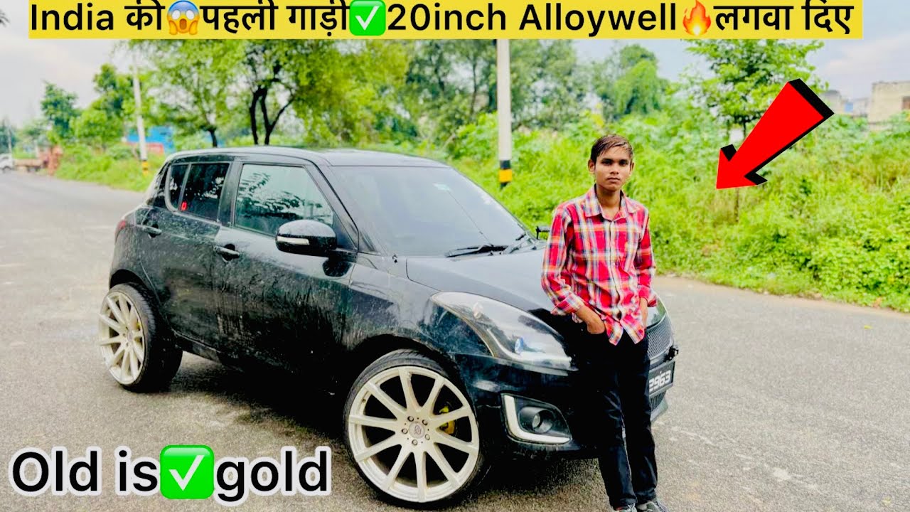 ये है india😱की पहली गाड़ी✅जिसमे 22inch🔥Alloywell लगवा दिए #22inchalloy #trending #alloywheels 