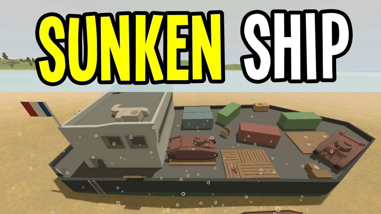 EXPLORING a SUNKEN WWII SHIP - Unturned France Map Playthrough - Ep. 9