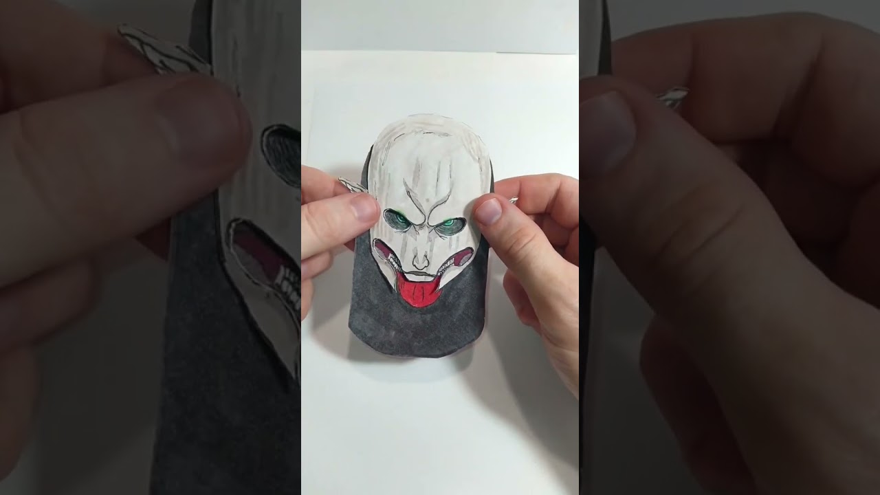 Drawing and Assembling Eren Yeager Attack on Titan @ mogi art