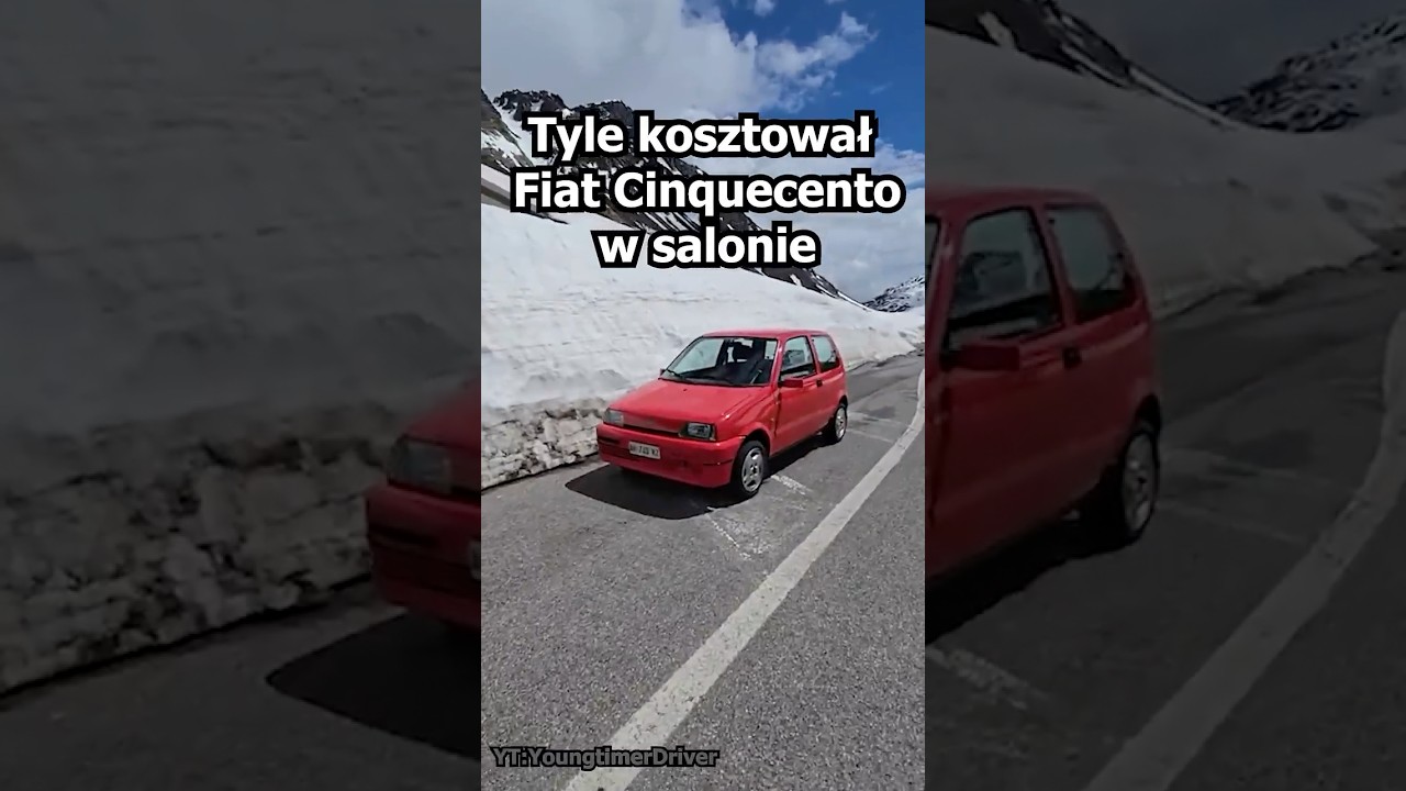 Tyle kosztował Fiat Cinquecento w salonie 