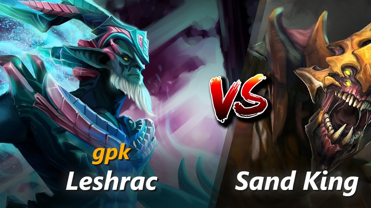 gpk mid Leshrac vs Sand King | First 10 minutes