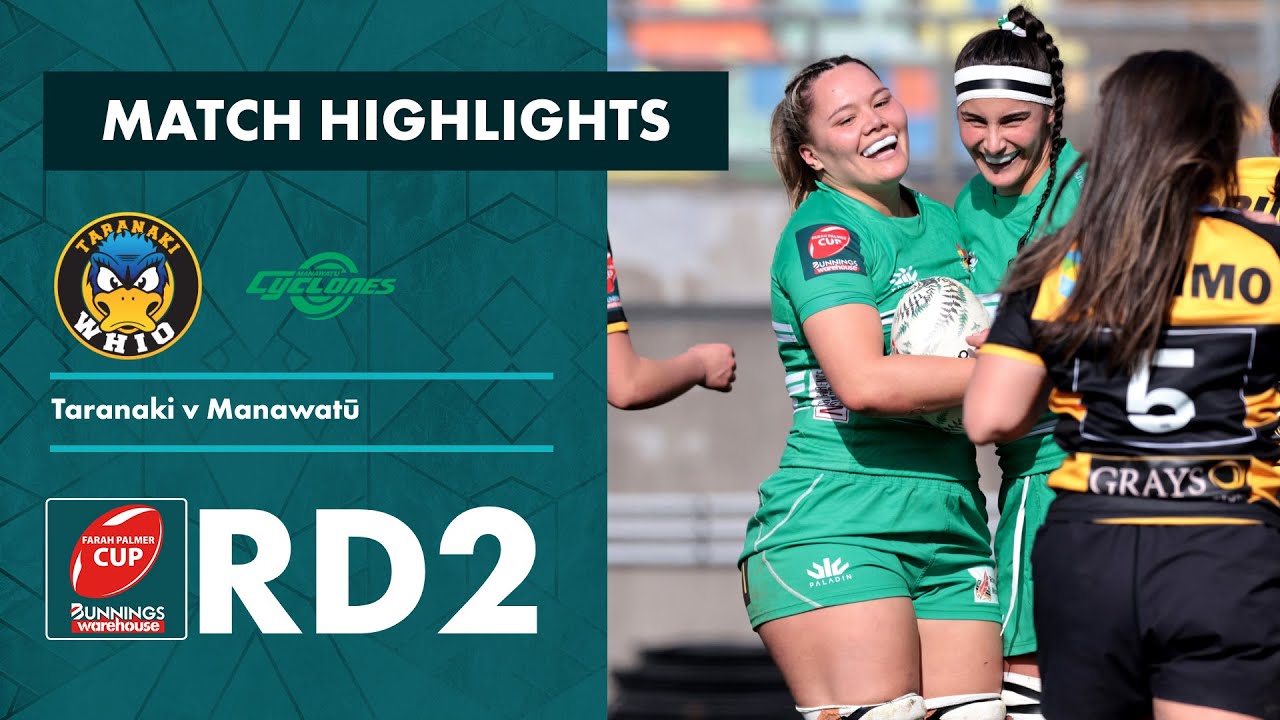 RD 2 HIGHLIGHTS: Taranaki v Manawatu (Farah Palmer Cup 2023)