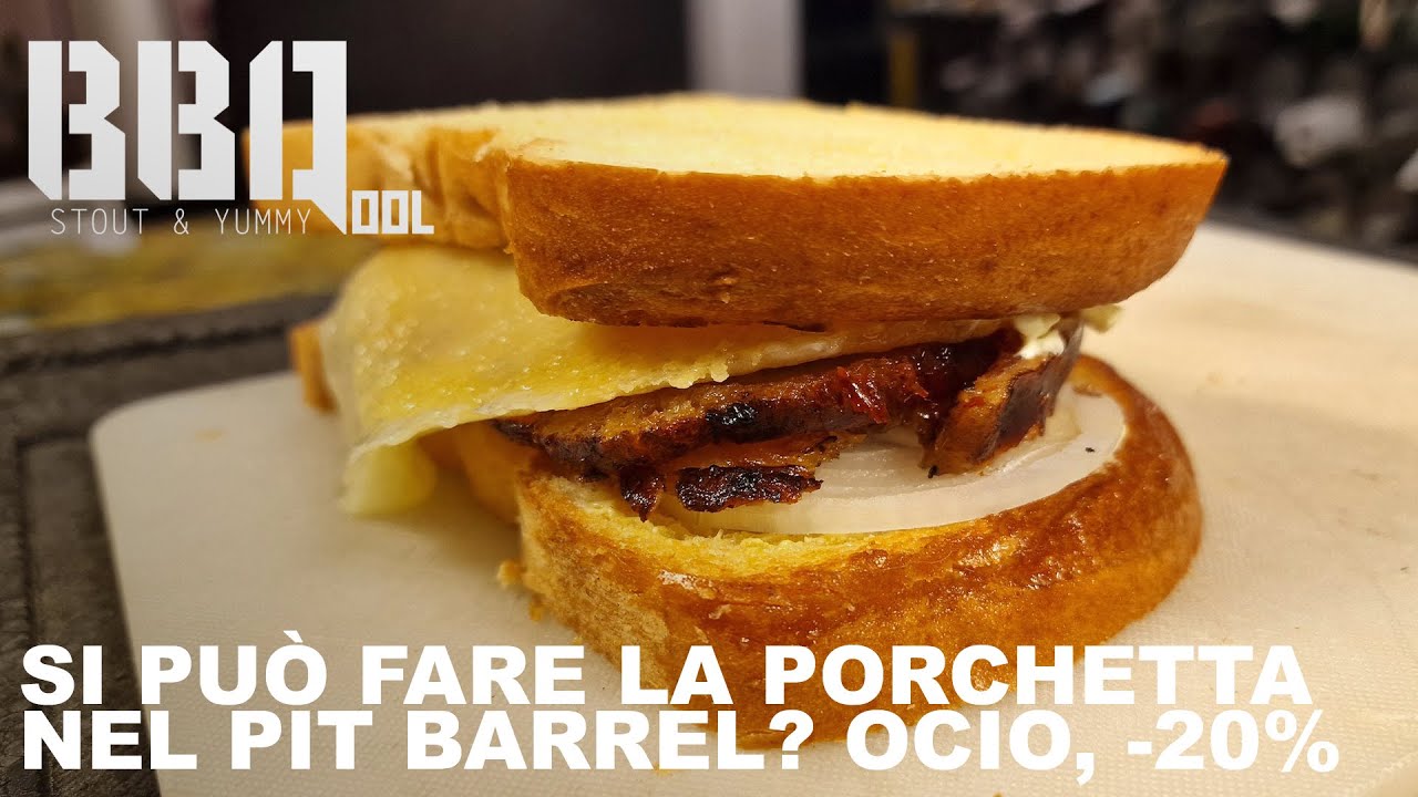 Si può fare la porchetta nel pit barrel? Sì, e il panino è perfetto!