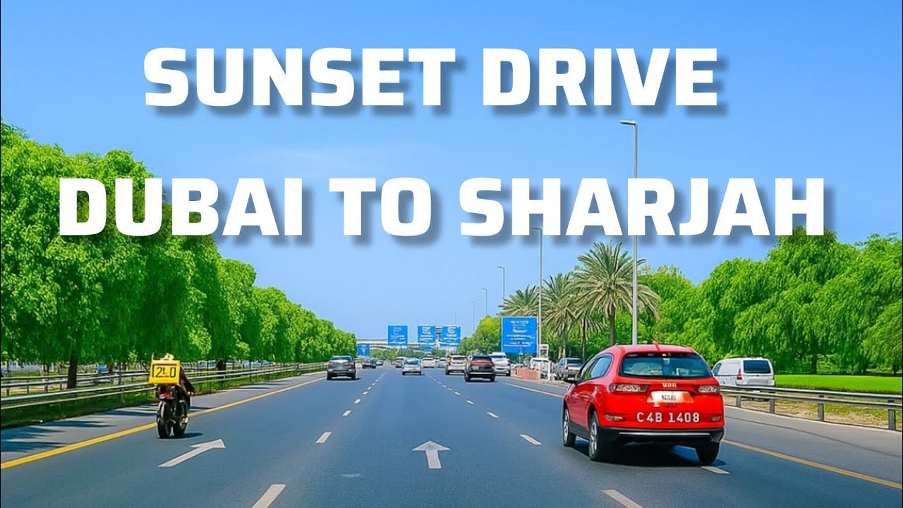 DUBAI to SHARJAH Driving Tour 🇦🇪 | Sheikh Mohammed Bin Zayed Road (E311) | 4K UHD | Sunset Drive
