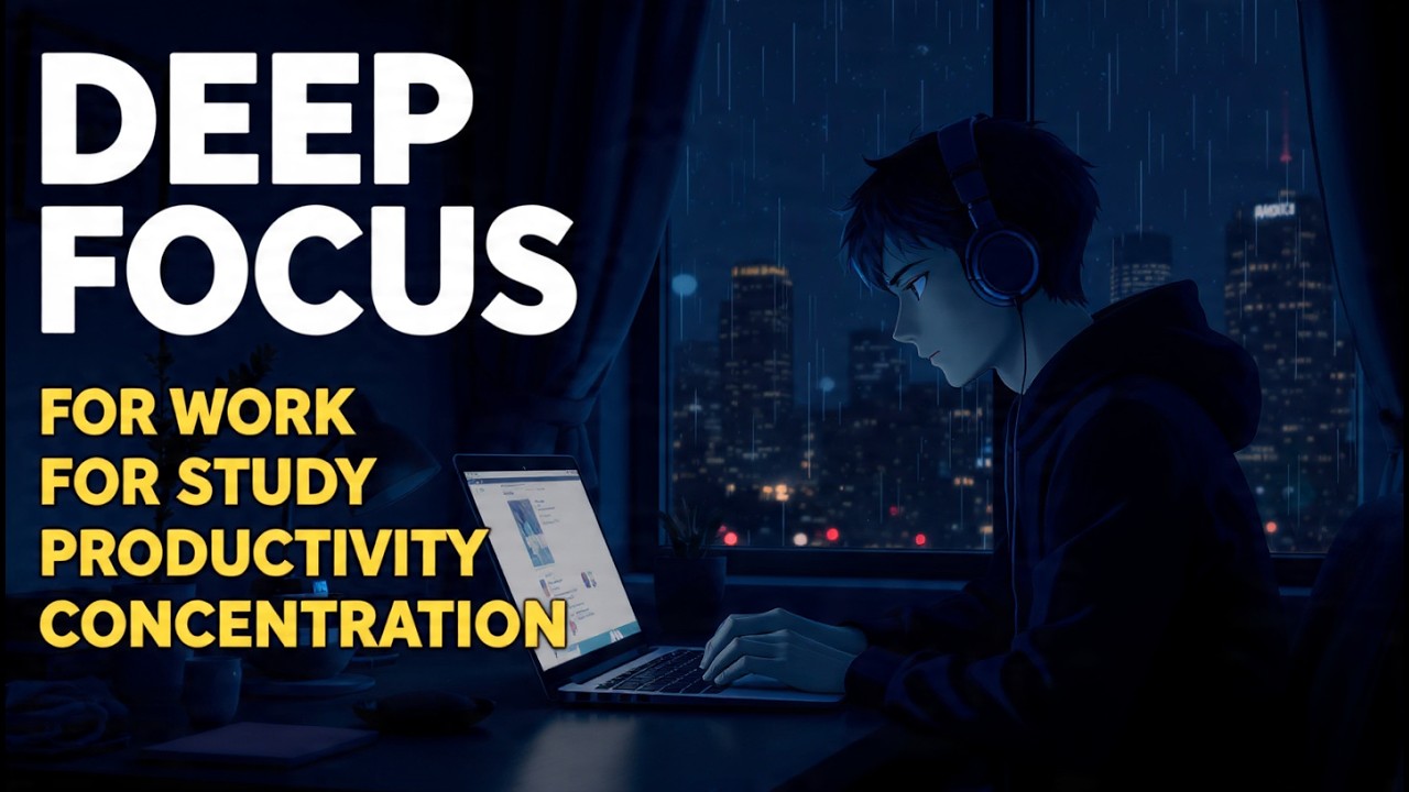 🔴 LIVE Productivity Music | Calm Ambient Background for Deep Work and Flow State Sessions