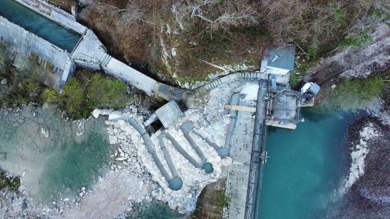 Cantiere alla diga di Debellis (Taipana): nasce il bypass per la fauna fluviale sul fiume Cornappo