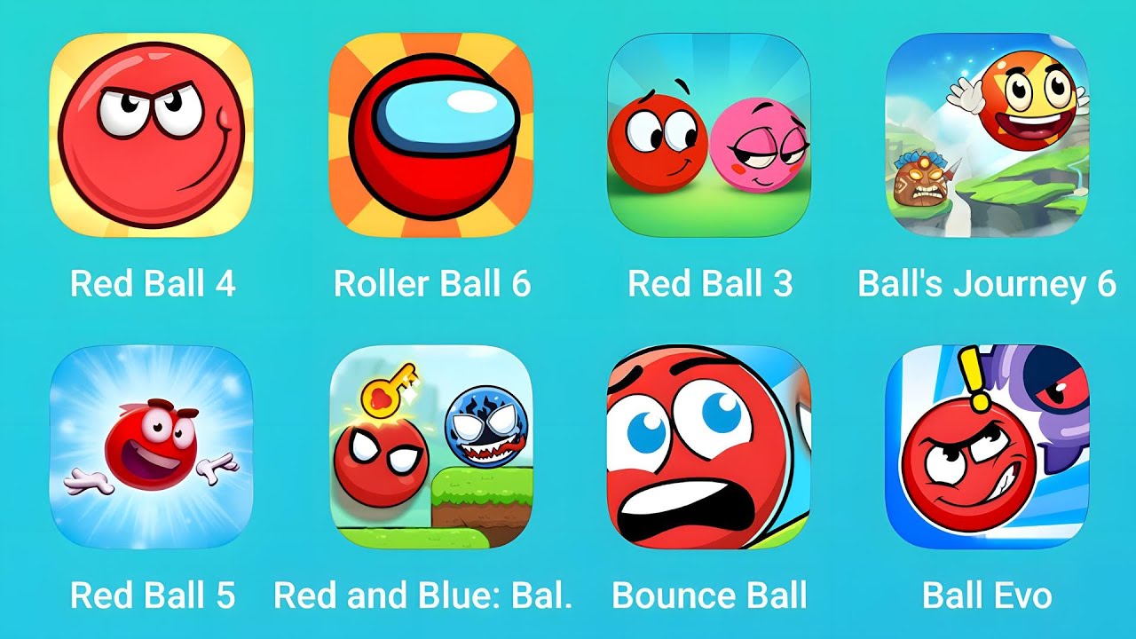 Red Ball 4, Roller Ball 6, Red Ball 3, Balls Journey 6, Red Ball 5 and More Red Ball Games