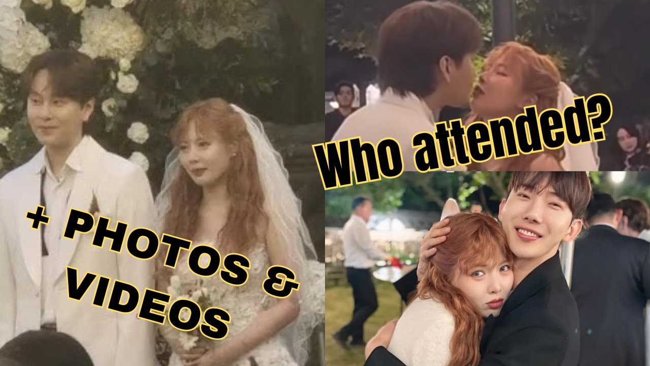 Hyuna And Yong Junhyung’s Wedding  현아 & 용준형 결혼  : Who Attended + See Videos