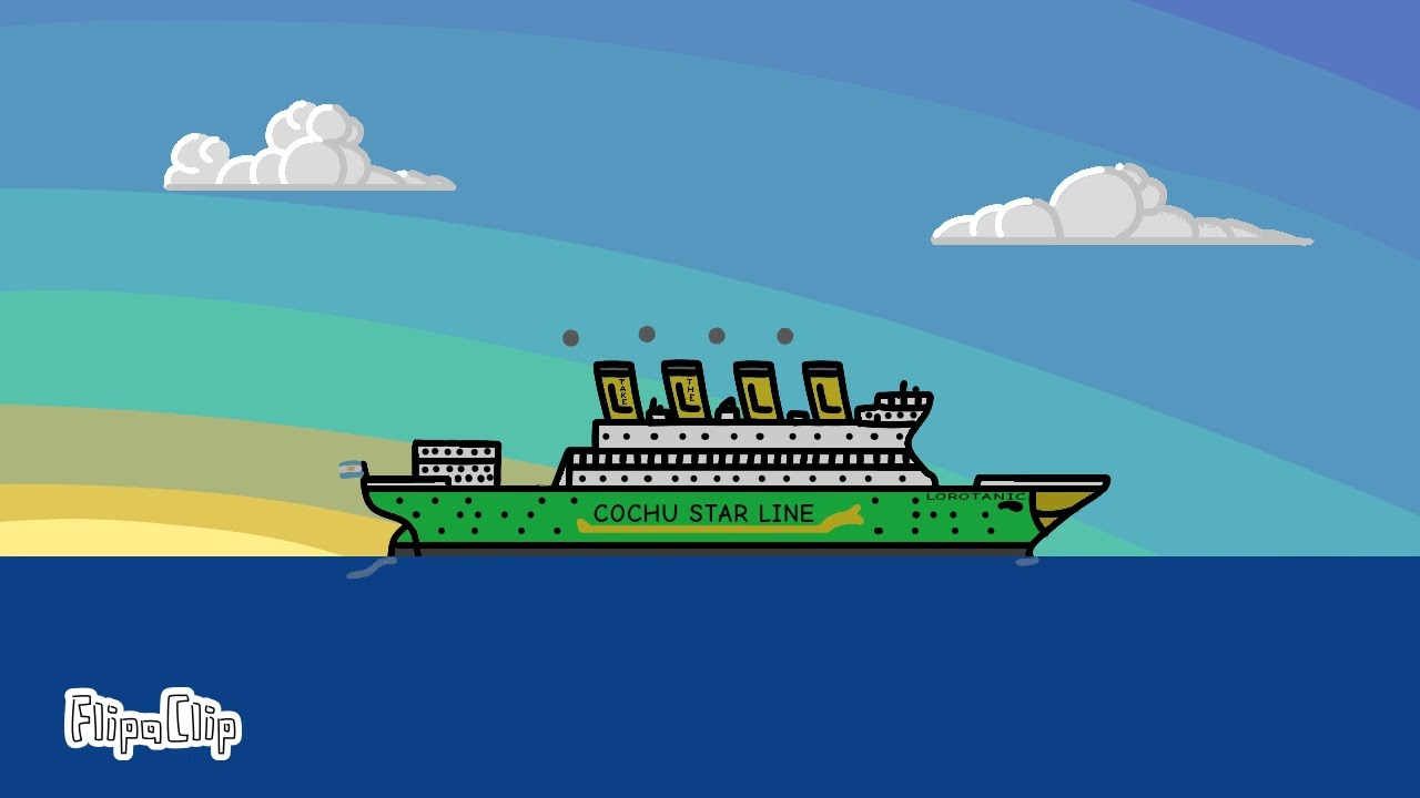 Sinking of the Lorotanic (sinking ship animation) #animation#challenge