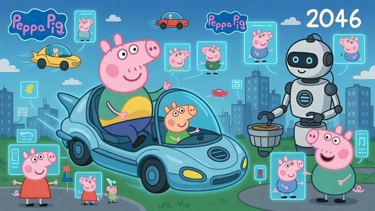 Peppa Pig's Future Fun: Imagining what Peppa's world looks like in 2046