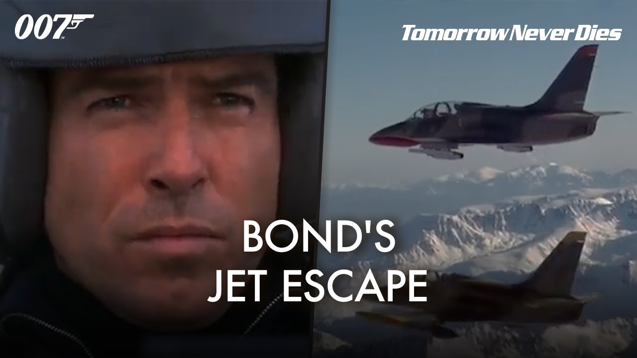 TOMORROW NEVER DIES | 007 Commandeers Jet &ndash; Pierce Brosnan | James Bond