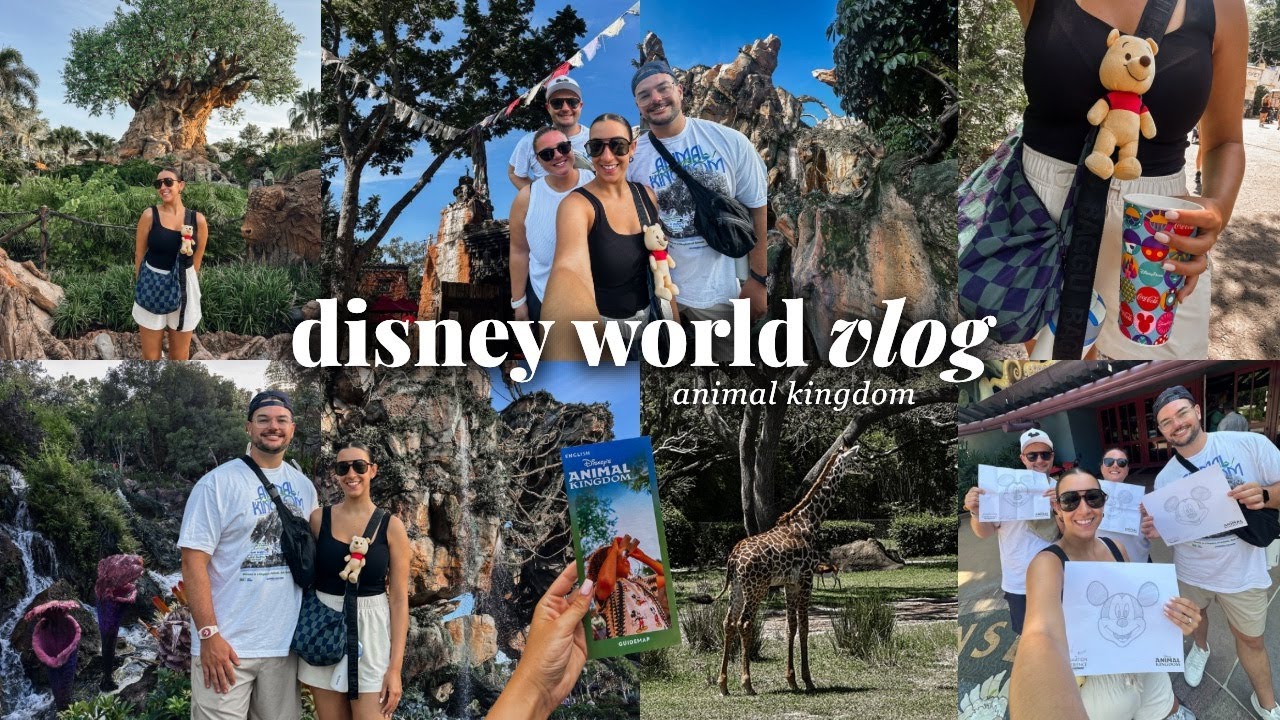 DISNEY WORLD VLOG! Animal Kingdom, Pandora, Safari, Dinosaur, Animation Experience & traveling home!
