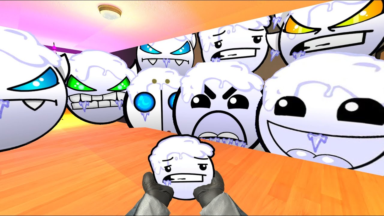Спасаем IceFace из Geometry Dash Emoji «ICE IN THE FREEZER» и Lobotomy Dash Nextbot Gmod
