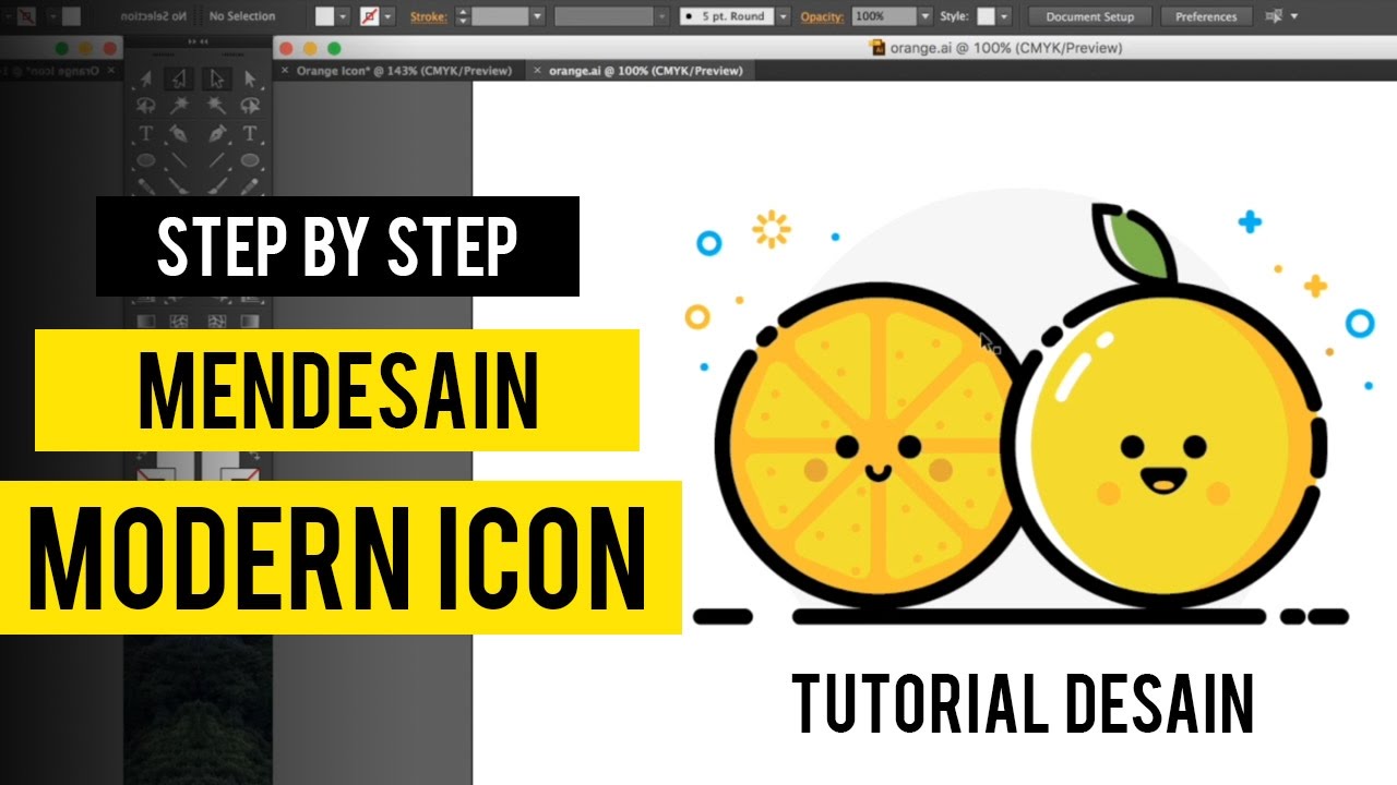 Step by Step Cara Desain Icon Modern dengan Adobe Illustrator | Tutorial Design