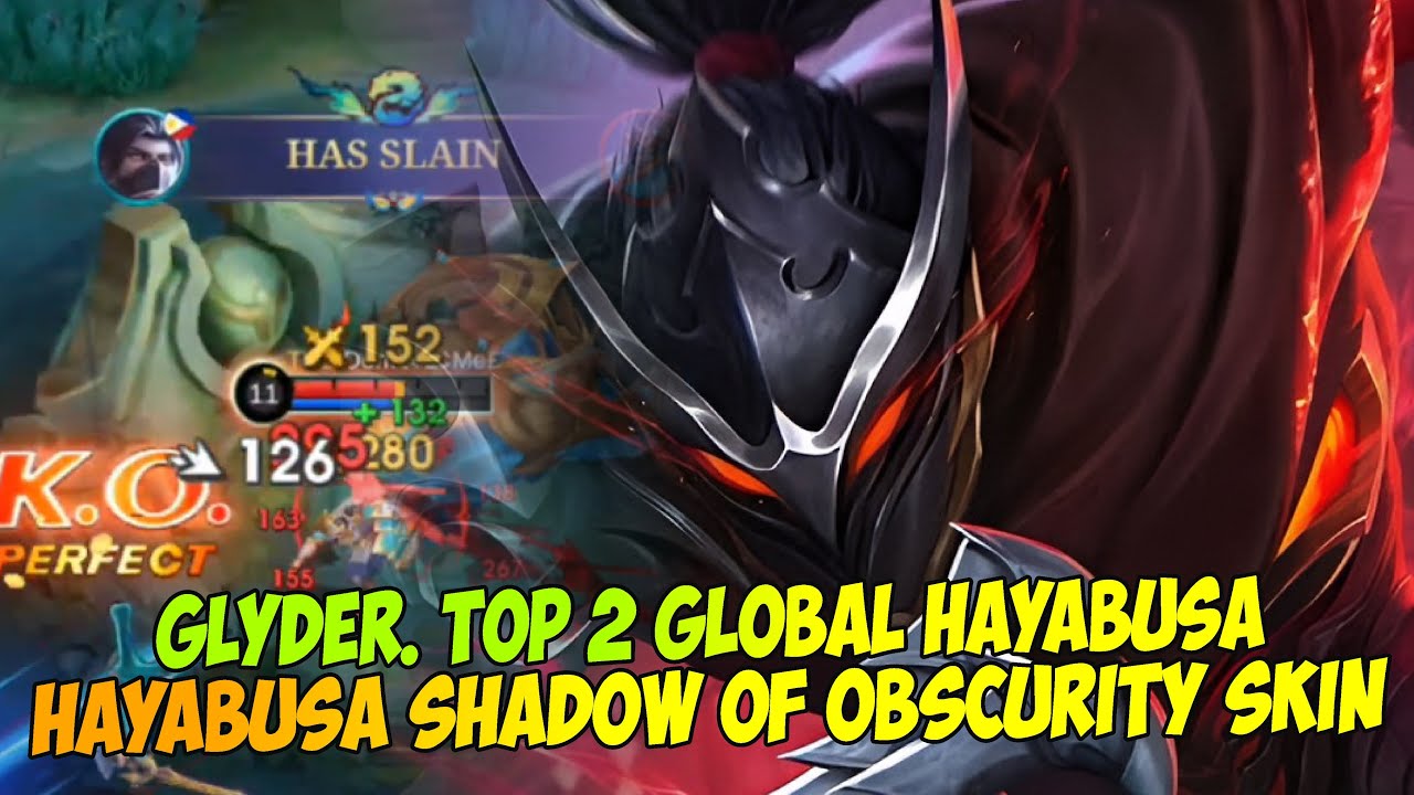 Hayabusa Shadow of Obscurity Skin - ɢʟʏᴅᴇʀ. Top 2 Global Hayabusa - Mobile Legends