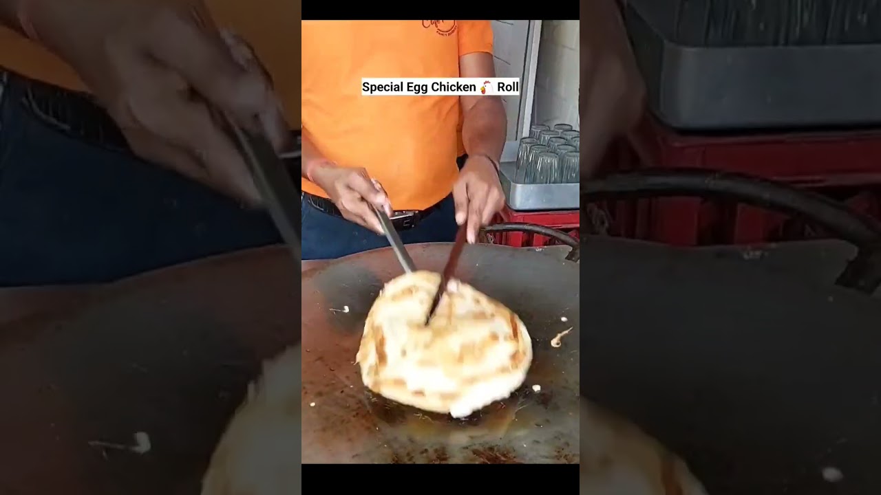 Best Chicken Paratha Roll | Yummy Egg 🥚 Chicken 🐔 Paratha Roll | #food #indianfood #shorts #rolls