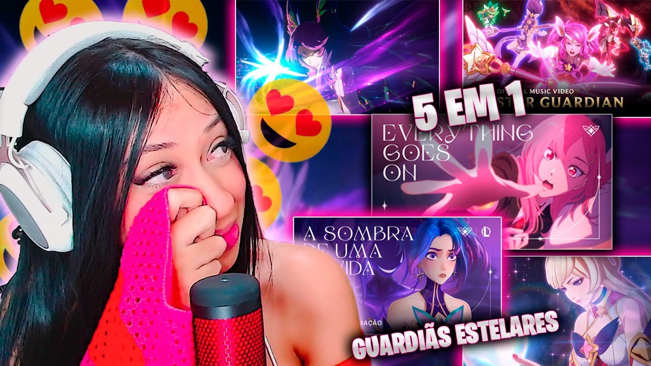 5 EM 1 - CONHECENDO as GUARDIÃS ESTELARES  - League of Legends