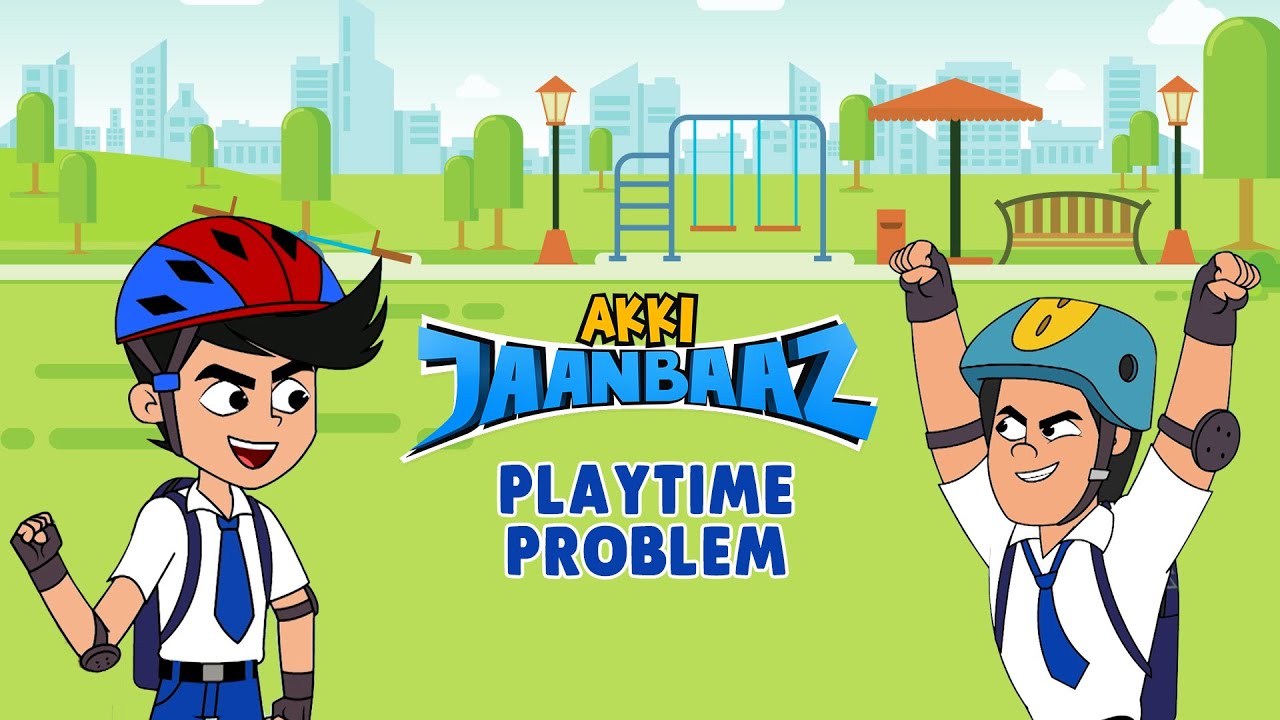 Playtime Problem | Akki Jaanbaaz | Hindi Cartoons for Kids | Adventure Video for Kids | Gubbare TV