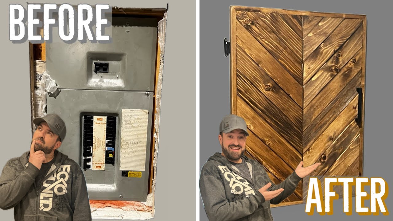 DIY Electrical Panel Cover Tutorial (HIDE YOUR BREAKER BOX!)
