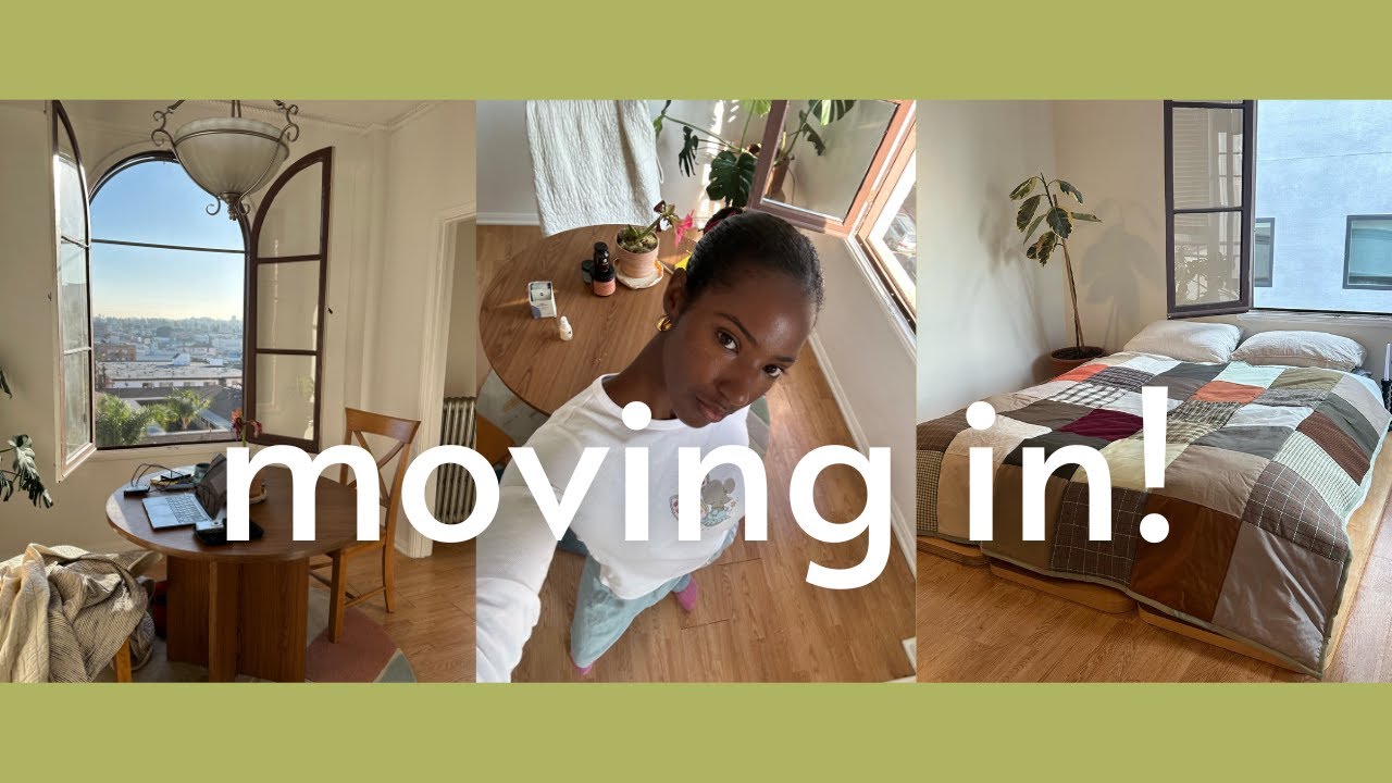 LOS ANGELES MOVING VLOG pt 1 | new apartment, plans for the space, ceramics tour & Glossier work