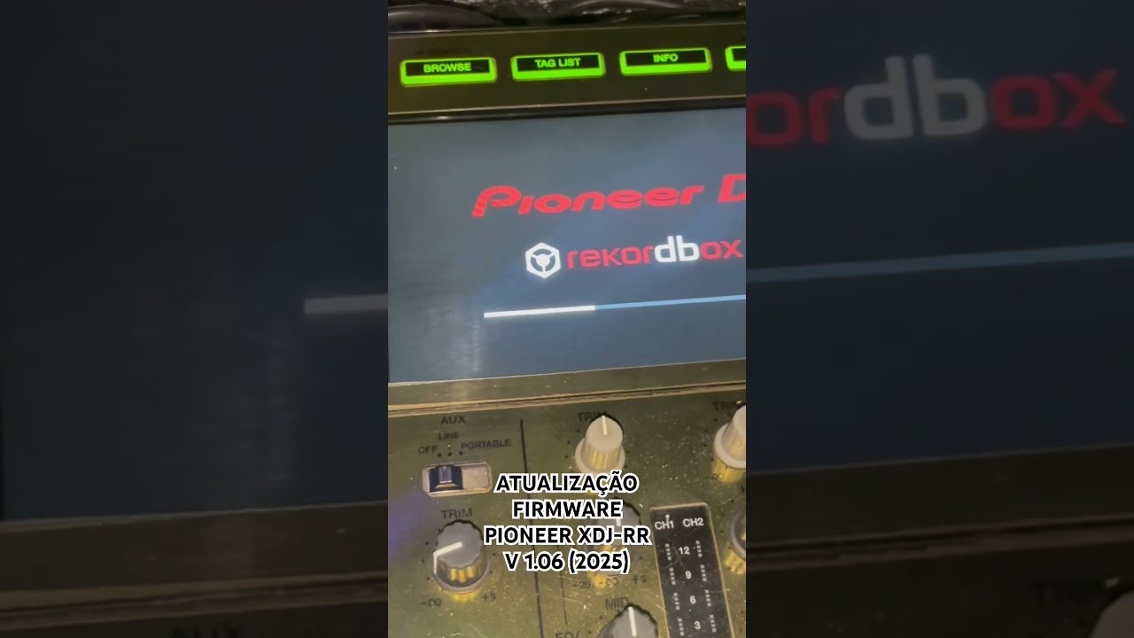 Atualização Firmware Controladora Pioneer XDJ-RR v 1.06 (2025) #shorts
