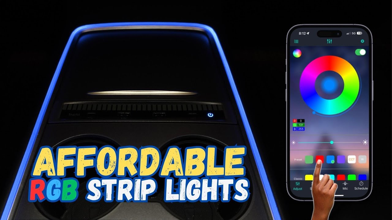 Ambient LED RGB Interior Accent Lights for Model 3/Y